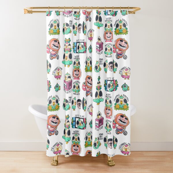 Lovely Unicorn Birds Pack Shower Curtain