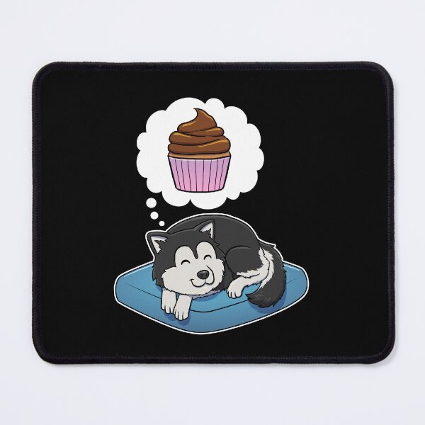 Aperçu de l'œuvre Alaskan Malamute dreaming about Cupcake créée et vendue par DoggieDelights.