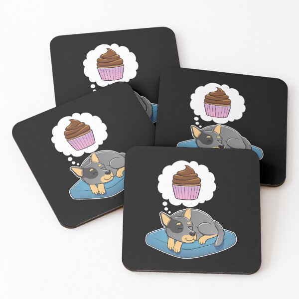 Item preview, Australian Cattle Dog dreaming about Cupcake designed and sold by DoggieDelights.