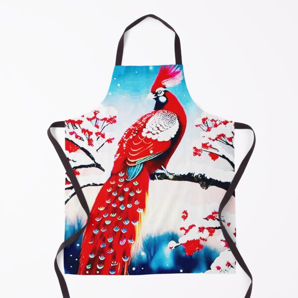 Item preview, id26 Amazing Red and White peacock and amazing winter scenary and Tree, designed and sold by bcbutika.