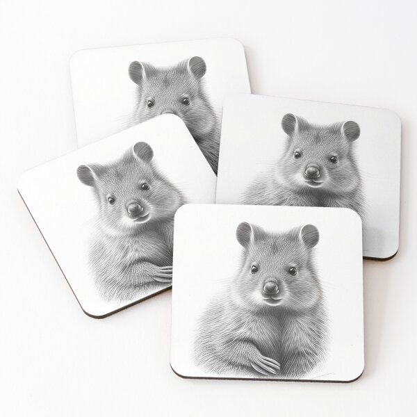 Item preview, Quokkas pencil drawing designed and sold by Pencil-Art.