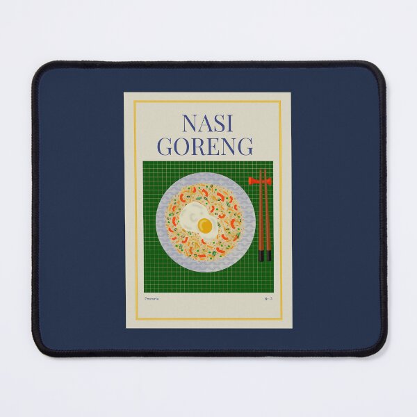 Item preview, NASI GORENG illustration with rice, vegetables, fried egg and chopsticks designed and sold by Posteria.