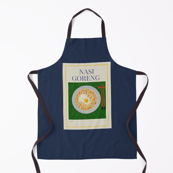 Item preview, NASI GORENG illustration with rice, vegetables, fried egg and chopsticks designed and sold by Posteria.