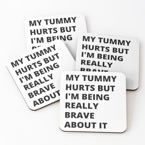 Item preview, Copy of My Stomach Hurts But I'm Really Brave Tummy Ache Survivor tshirt designed and sold by W7OUD.