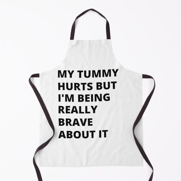 Item preview, Copy of My Stomach Hurts But I'm Really Brave Tummy Ache Survivor tshirt designed and sold by W7OUD.