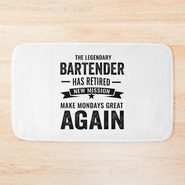 Item preview, Legendary Bartender Retirement, perfect Bartender retirement gift idea designed and sold by Dogs Geeky⭐⭐⭐⭐⭐.