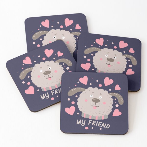 Item preview, Head of a funny shaggy dog and hearts. designed and sold by KO-SIM.