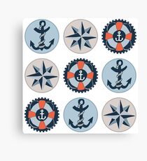 Nautical Adventures: Icons Canvas Print