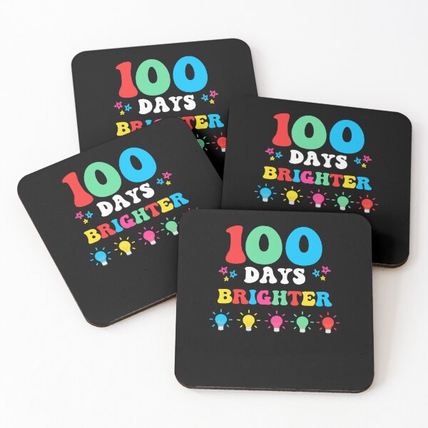Item preview, 100 Days Brighter Retro 100th Day of School designed and sold by sasigifts.