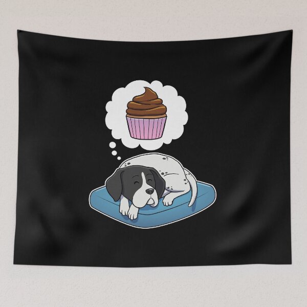 Artikelvorschau, English Pointer dreaming about Cupcake entworfen und verkauft von DoggieDelights.