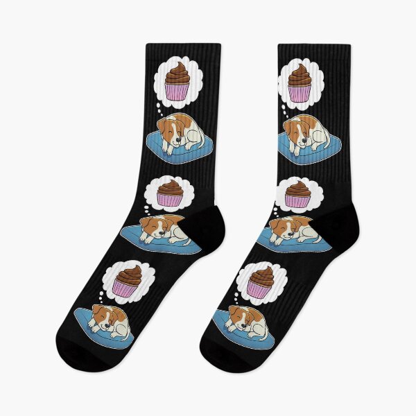 Item preview, Jack Russell Terrier dreaming about Cupcake designed and sold by DoggieDelights.