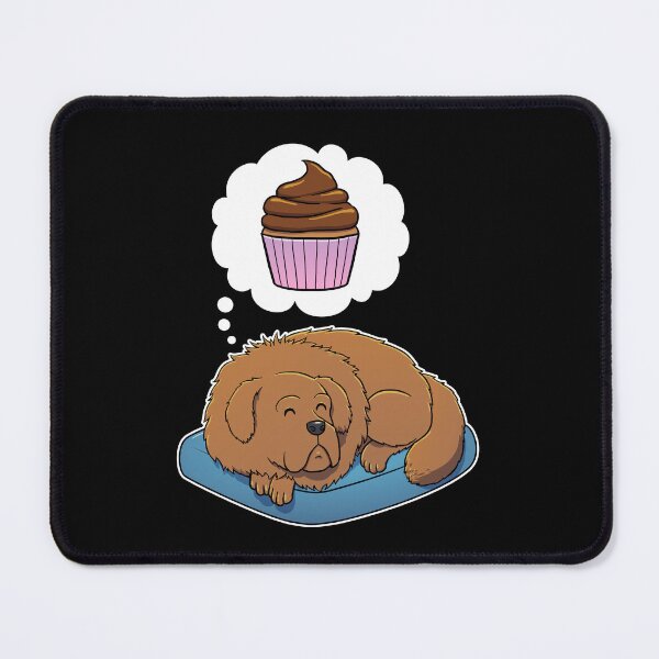 Item preview, Tibetan Mastiff dreaming about Cupcake designed and sold by DoggieDelights.