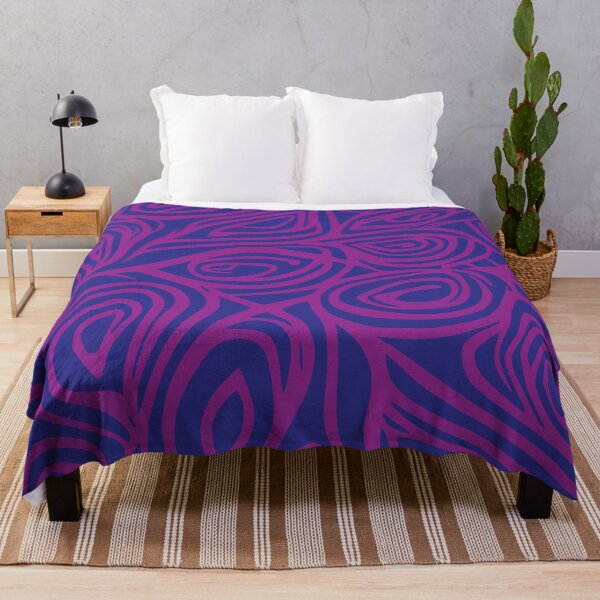 Item preview, Reno, Geometric Design In Deep Blue, And Magenta. designed and sold by I-Desire.