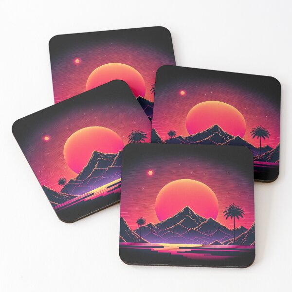 Item preview, Galactic Vista: Neon Mountain Oasis designed and sold by Mullet Monkey.