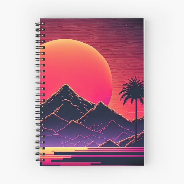 Item preview, Galactic Vista: Neon Mountain Oasis designed and sold by Mullet Monkey.