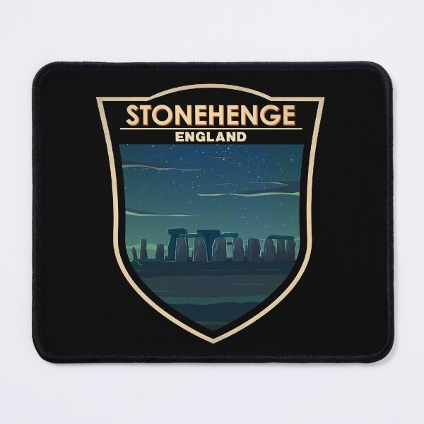 Item preview, Stonehenge England Travel Art Badge designed and sold by KrisSidDesigns.