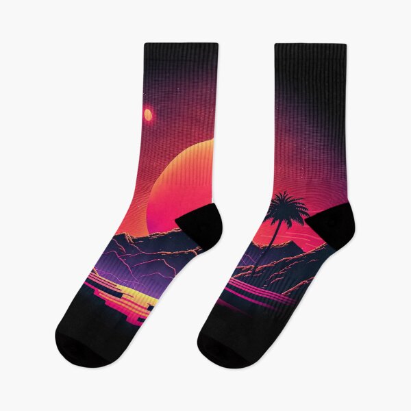 Item preview, Galactic Vista: Neon Mountain Oasis designed and sold by Mullet Monkey.
