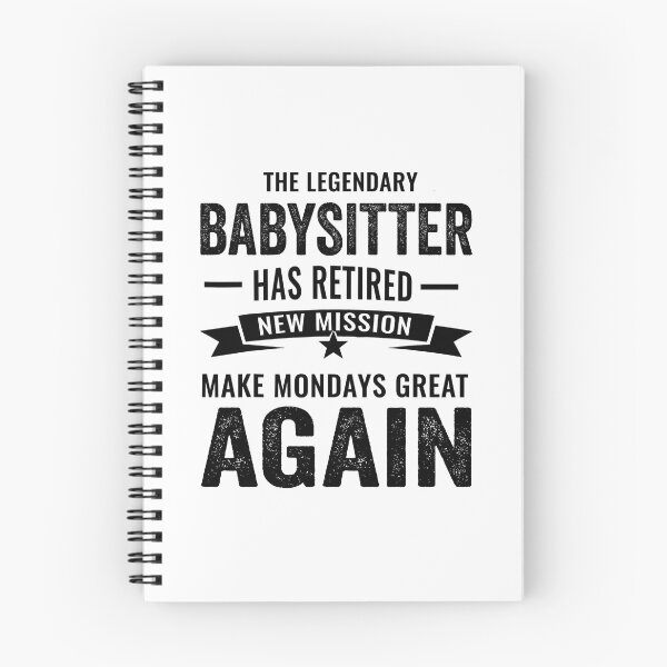 Item preview, babysitter perfect retirement gift idea, Retired babysitter Funny Saying designed and sold by Dogs Geeky⭐⭐⭐⭐⭐.