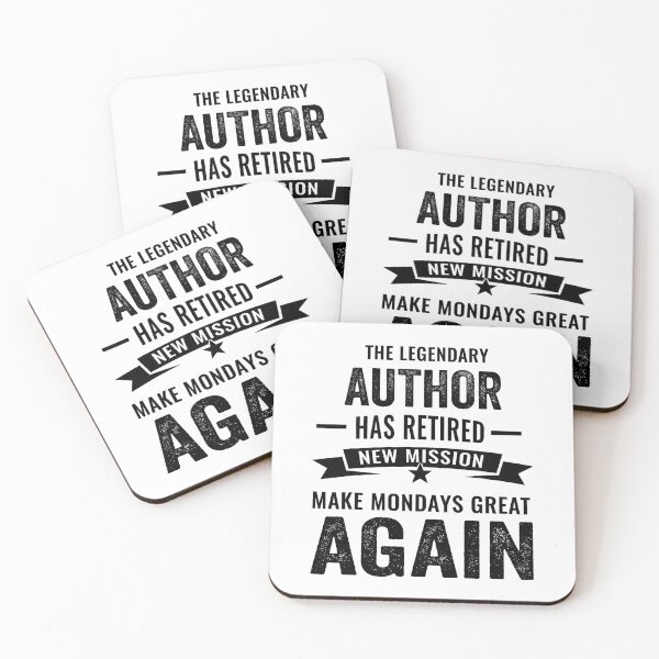 Item preview, author retirement gifts, author retired mom dad, author retirement party designed and sold by Dogs Geeky⭐⭐⭐⭐⭐.