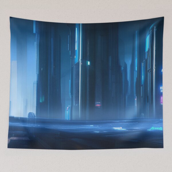 Item preview, Futuristic Urban Art designed and sold by ArtificialCraft.