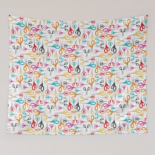 Item preview, Multi colour scissor print designed and sold by Cheekyleopard.