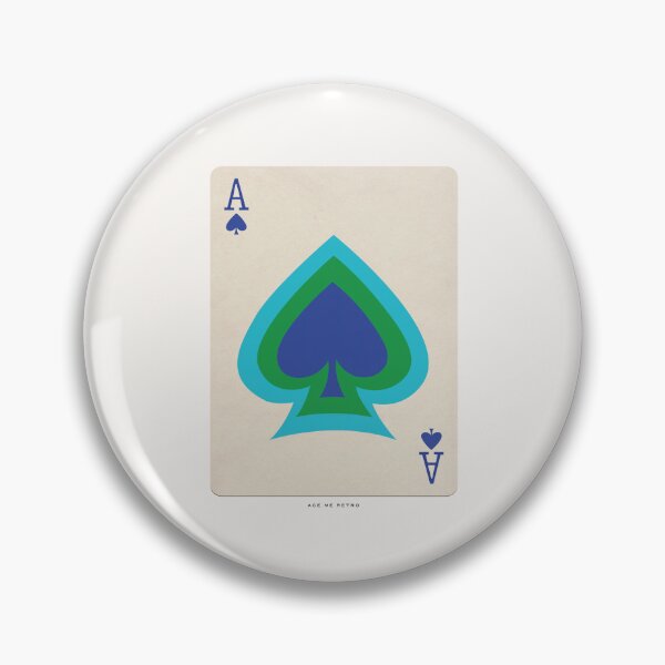 Item preview, ACE OF SPADES - RETRO ACE PLAYING CARD ILLUSTRATION - VINTAGE POKER designed and sold by HoneymoonHotel.