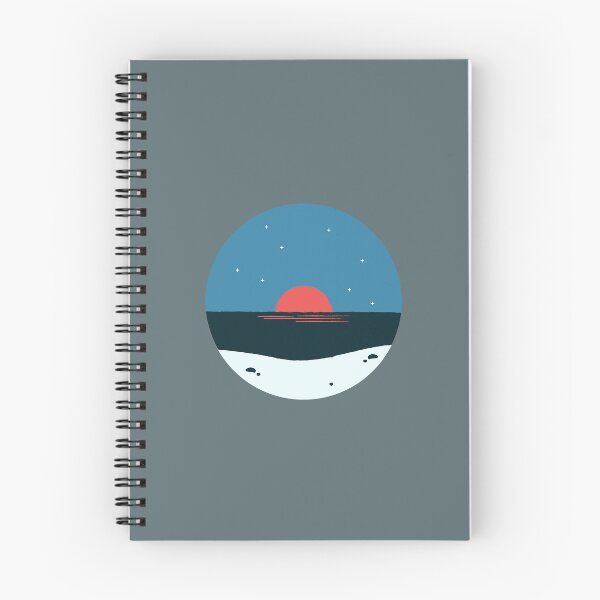 Item preview, Red Sunset Sea Landscape Graphic designed and sold by Caction.