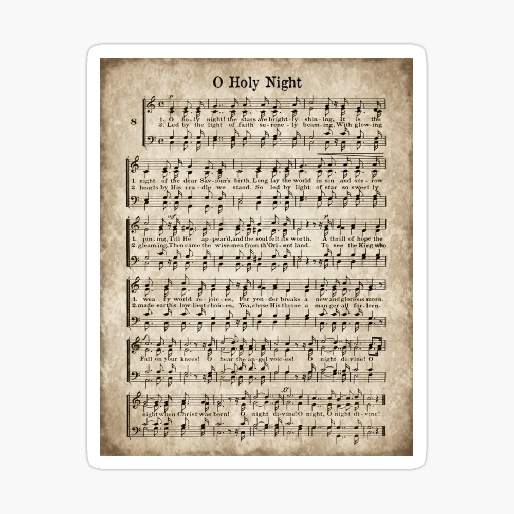 O Holy Night - Free Printable Christmas Sheet Music - Our Handcrafted Life