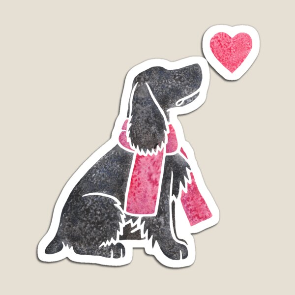 Item preview, Watercolour Field Spaniel (black) designed and sold by animalartbyjess.