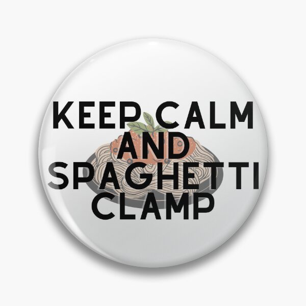 Item preview, Keep calm and spaghetti clamp designed and sold by GamersLands.