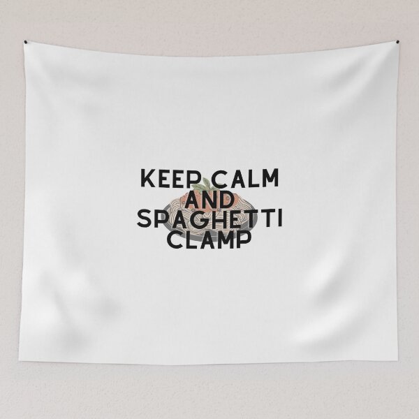 Item preview, Keep calm and spaghetti clamp designed and sold by GamersLands.