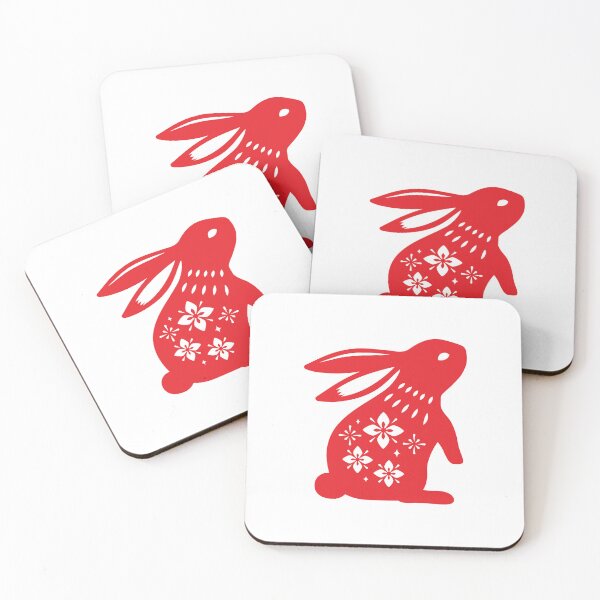 Item preview, Year of the Rabbit 2023 - Chinese New Year - Rabbit with flowers  designed and sold by AhmedBuhaisi.