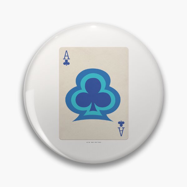 Item preview, ACE OF CLUBS - RETRO ACE PLAYING CARD ILLUSTRATION - VINTAGE POKER designed and sold by HoneymoonHotel.