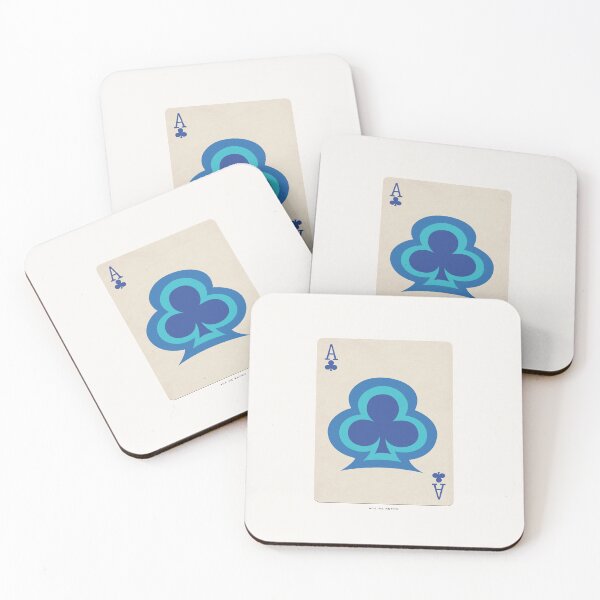 Item preview, ACE OF CLUBS - RETRO ACE PLAYING CARD ILLUSTRATION - VINTAGE POKER designed and sold by HoneymoonHotel.