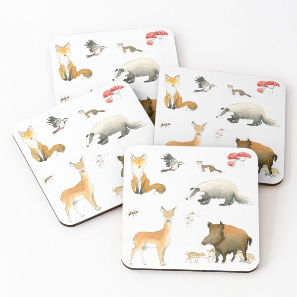 Item preview, Forest animals fox designed and sold by vmillustration.