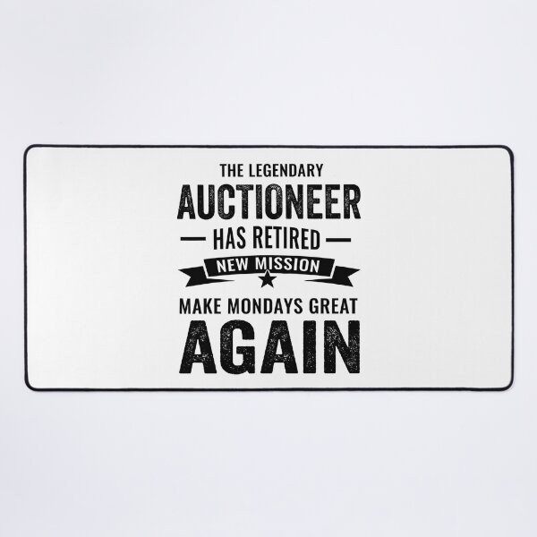Item preview, Legendary auctioneer Retirement, perfect auctioneer retirement gift idea designed and sold by Dogs Geeky⭐⭐⭐⭐⭐.