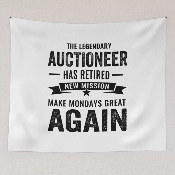 Item preview, Legendary auctioneer Retirement, perfect auctioneer retirement gift idea designed and sold by Dogs Geeky⭐⭐⭐⭐⭐.
