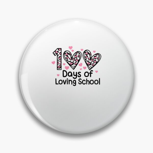Item preview, 100 Days Of Loving School 100th Day Pink Hearts designed and sold by sasigifts.