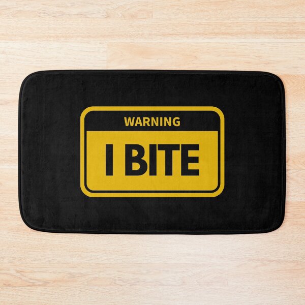 Item preview, I Bite - Funny Biting Warning Sign designed and sold by MagicalFun.