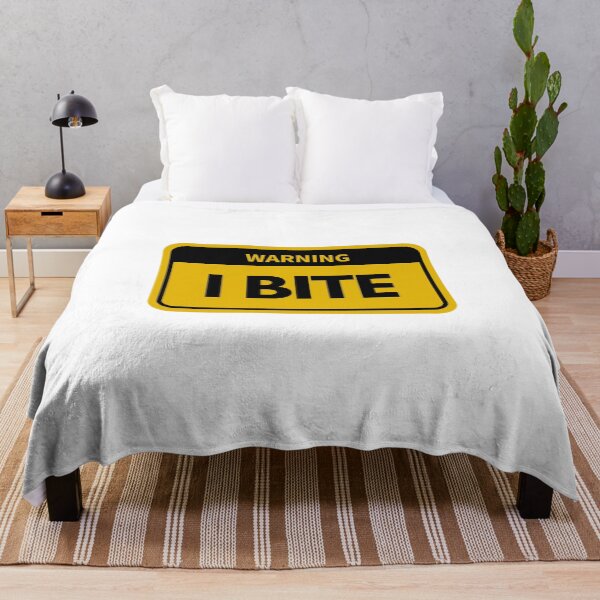 Item preview, I Bite - Funny Biting Warning Sign designed and sold by MagicalFun.