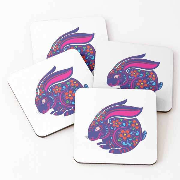 Item preview, Year of the Rabbit 2023 - Chinese New Year - Rabbit with flowers  designed and sold by AhmedBuhaisi.