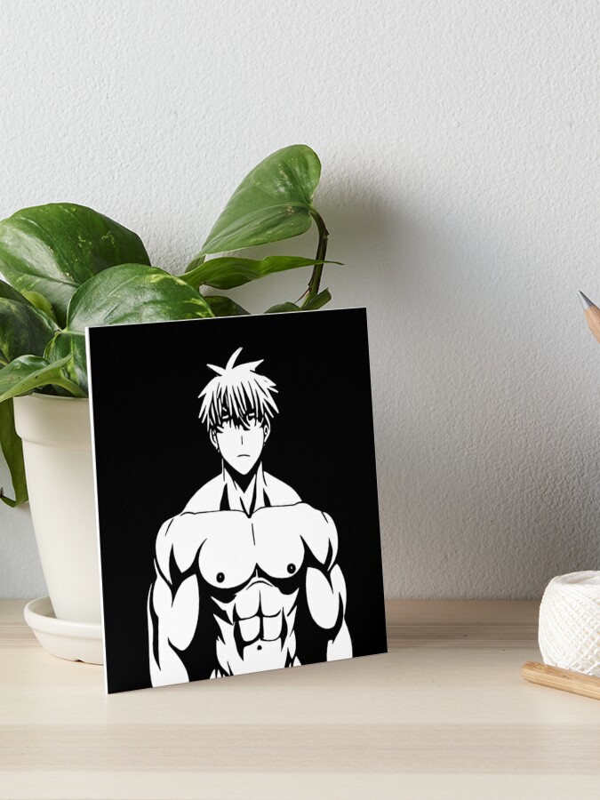 Muscular Anime Man Shirtless Manga Boy