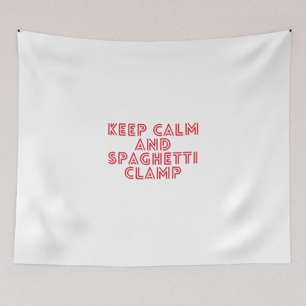 Item preview, Keep calm and spaghetti clamp designed and sold by GamersLands.