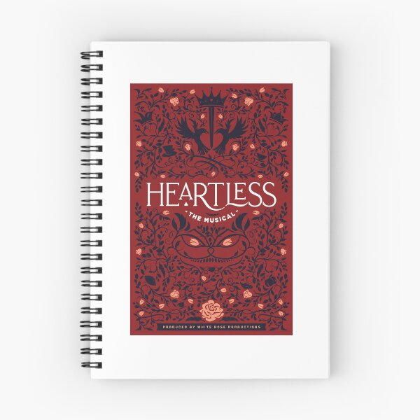 Artikelvorschau, Heartless Playbill Cover (schwarz auf rot) entworfen und verkauft von Heartless-Shop.