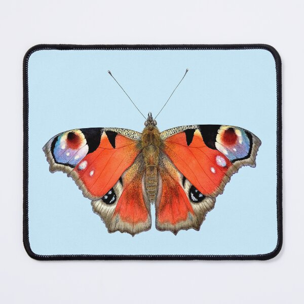 Item preview, Peacock butterfly watercolor realistic illustration designed and sold by LiudaLobza.