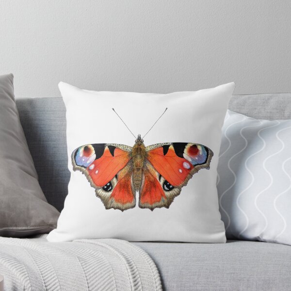 Item preview, Peacock butterfly watercolor realistic illustration designed and sold by LiudaLobza.