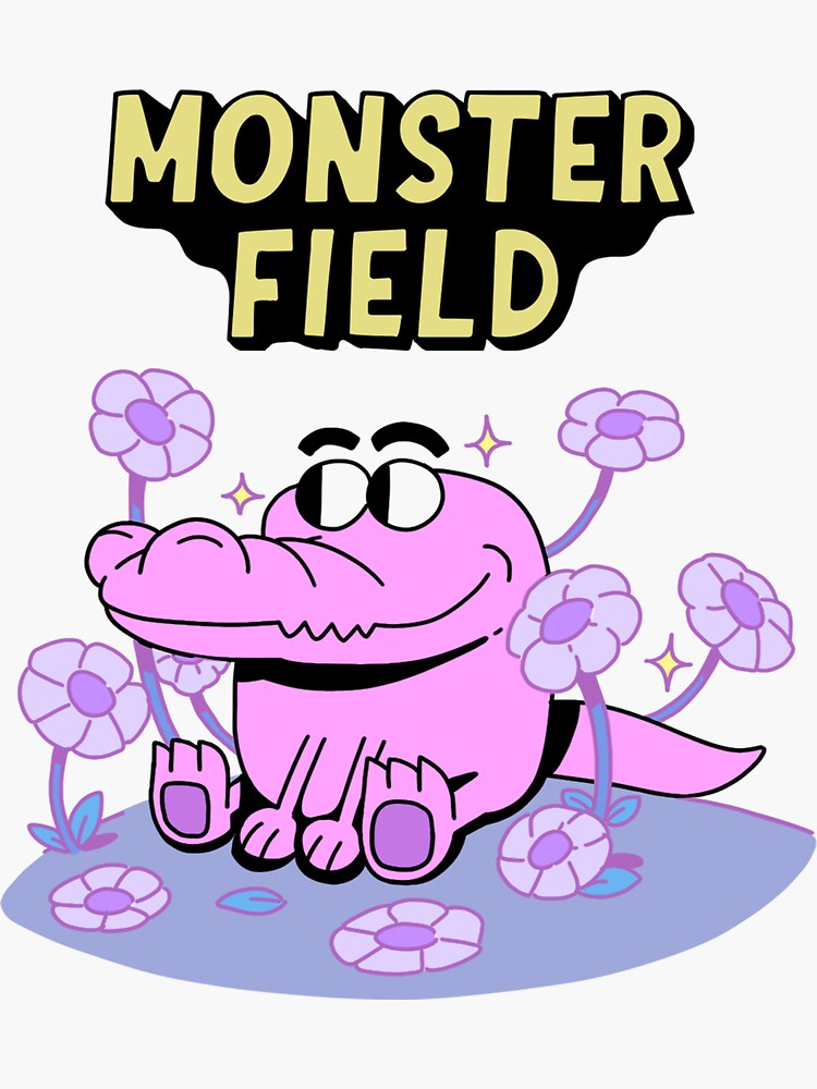 Pink Lizard Monster Field by mokokosaurus