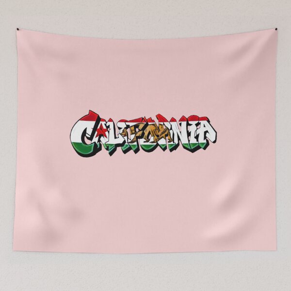 Item preview, Cool California Flag Graffiti - Pink designed and sold by Dude  Stuff.