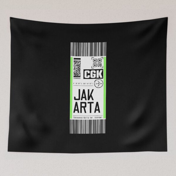Item preview, JAKARTA CGK classic luggage tag boarding pass designed and sold by LeddsoDello.