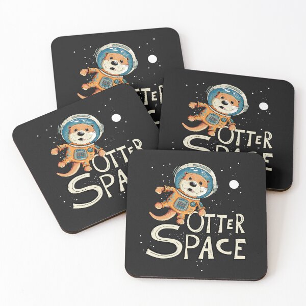 Item preview, Otter Space Astronaut  I Sea Otter Pun Cartoon designed and sold by modartis.